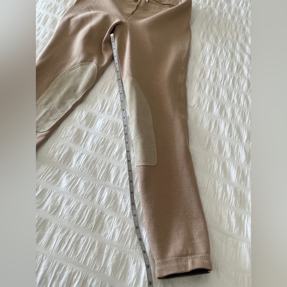 ELATION Premium Riding Wear Pull On Tan Jodphur Breeches Equestrian Size 32R - Picture 12 of 14